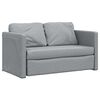 vidaXL Sof&aacute; cama de suelo 2 en 1 tela gris claro 112x174x55 cm