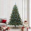vidaXL &Aacute;rbol de Navidad artificial Verde 210 cm PVC, Metal y Pl&aacute;stico