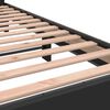 vidaXL Estructura de cama madera de ingenier&iacute;a y metal negra 90x190 cm