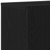 vidaXL Mueble de TV roble negro 80x30x41 cm madera de ingenier&iacute;a