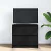 vidaXL Mueble para TV madera contrachapada negro 60x35x54 cm