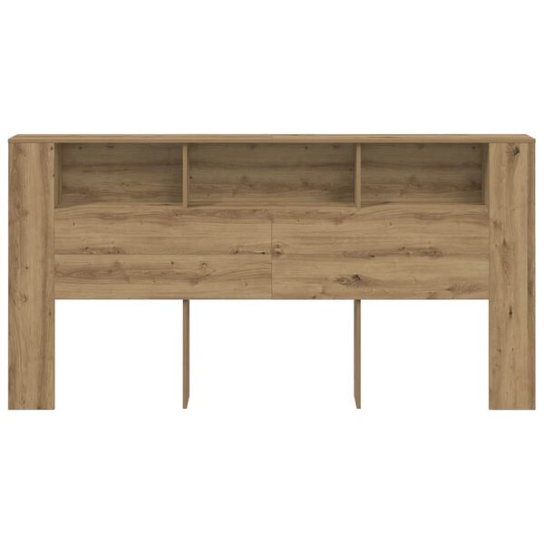 vidaXL Cabecero armario madera roble artisian 200x18,5x102,5 cm