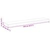 vidaXL Estante flotante pared 2 uds MDF roble y blanco 120x23,5x3,8 cm