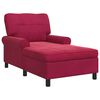 vidaXL Sill&oacute;n reclinable Rojo vino 91 x 157 x 91 cm Terciopelo