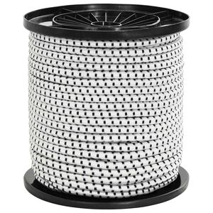 vidaXL Cuerdas el&aacute;sticas 4 mm Negro y Blanco PP y goma