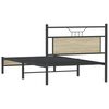 vidaXL Estructura de cama sin colch&oacute;n madera roble Sonoma 100x190 cm