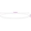 vidaXL Tablero de mesa redondo madera maciza de acacia &Oslash;90x2,5 cm