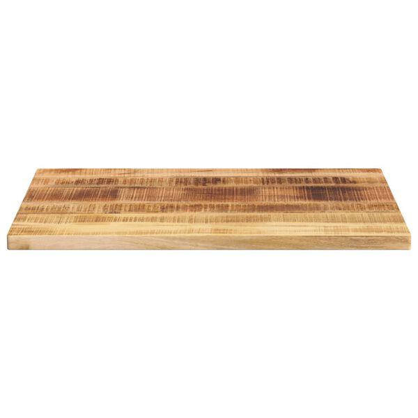 vidaXL Tablero de mesa rectangular madera mango rugosa 80x60x3,8 cm