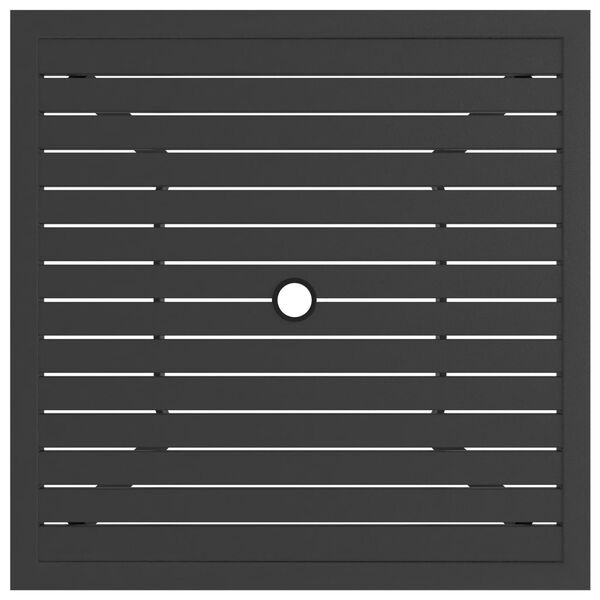 vidaXL Mesa de jard&iacute;n de acero gris antracita 81,5x81,5x72 cm