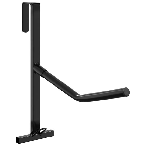 vidaXL Soporte montura brazo port&aacute;til con gancho brida hierro negro
