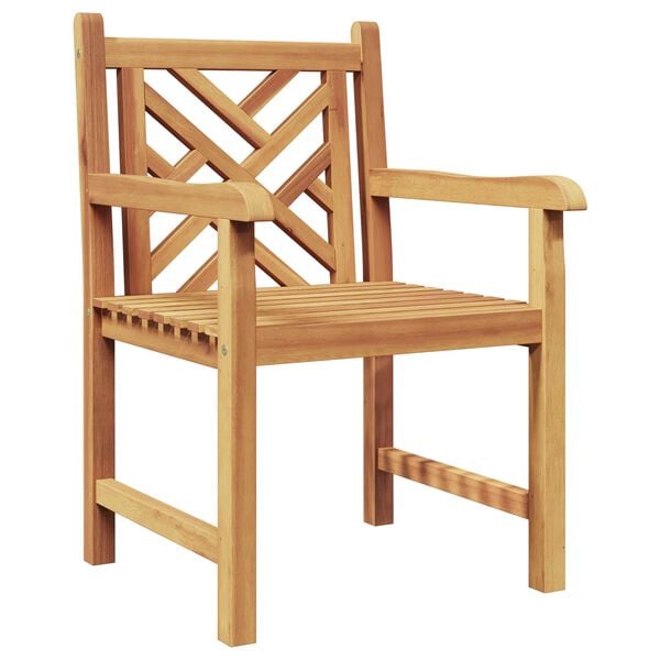 vidaXL Silla de Jard&iacute;n 2 pcs 60 x 58 x 90 cm Madera de teca maciza