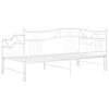 vidaXL Sofá cama extraíble sin colchón metal blanco 90x200cm