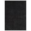 vidaXL Alfombra de pelo corto suave lavable HUARTE negro 160x230 cm