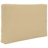 vidaXL Coj&iacute;n para sof&aacute; de exterior 3 pcs Beige Poli&eacute;ster