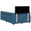 vidaXL Cama box spring con colch&oacute;n terciopelo azul 120x190 cm