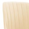vidaXL Silla de comedor giratoria de terciopelo crema