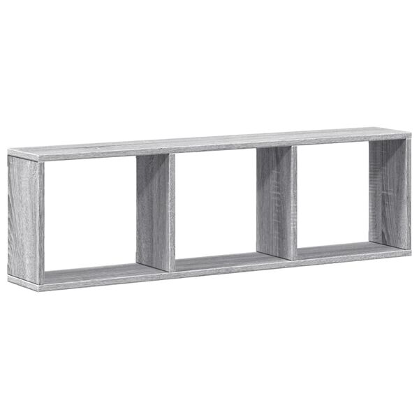 vidaXL Armario de pared madera de ingenier&iacute;a gris Sonoma 100x16x30 cm