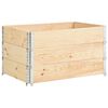 vidaXL Collar de caja de palés 3 uds madera maciza de pino 50x100 cm