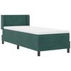 vidaXL Cama tipo Box Spring Verde oscuro 200 x 80 cm Terciopelo