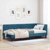 vidaXL Estructura de cama en esquina Azul 80 cm x 200 cm Terciopelo