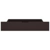 vidaXL Estructura de cama 2 cajones madera pino marr&oacute;n oscuro 90x200cm