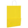 vidaXL Bolsas de papel con asas 50 uds amarillas 32x17x44 cm