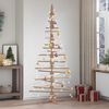 vidaXL &Aacute;rbol de Navidad de madera de adorno madera maciza pino 210 cm
