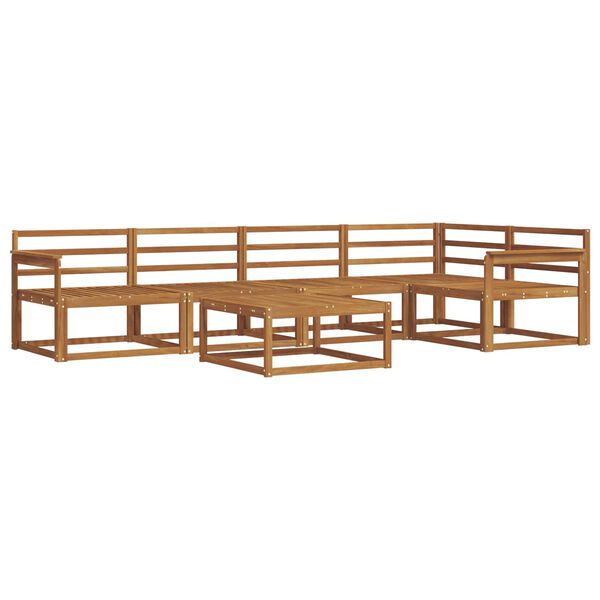 vidaXL Conjunto de sof&aacute;s de exterior 6 pcs Natural