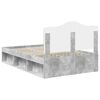 vidaXL Estructura de cama Concreto 120 x 200 cm Madera de pino macizo