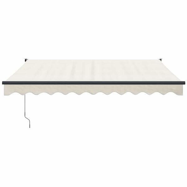 vidaXL Toldo retr&aacute;ctil autom&aacute;tico color crema 3,5x2,5 m