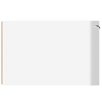 vidaXL Armario de pared madera de ingeniería blanco brillo 68x30x20 cm