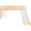 vidaXL Cama alta para ni&ntilde;os tobog&aacute;n y escalera madera pino 97x208 cm