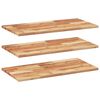 vidaXL Estante flotante 3 uds madera acacia acabado aceite 80x40x2 cm