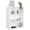 vidaXL Armario de pared colgante blanco brillante 69,5x32,5x90 cm