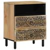 vidaXL Mesita de noche madera maciza de mango 50x33x60 cm