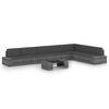 vidaXL Juego muebles de jardín 8 pzas y cojines ratán sintético gris