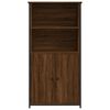 vidaXL Aparador alto madera contrachapada marr&oacute;n roble 62x36x121,5 cm