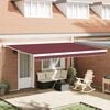 vidaXL Toldo retr&aacute;ctil autom&aacute;tico burdeos 450x300 cm