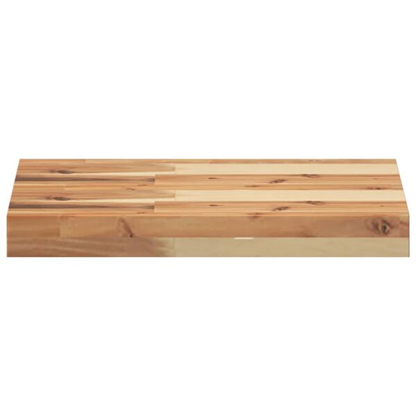 vidaXL Estante flotante 2 uds madera acacia acabado aceite 60x30x4 cm