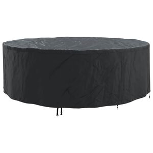 vidaXL Funda para muebles 279 x 279 x 71 cm Tela Oxford 600D Redondo