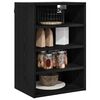 vidaXL Mueble colgante con estante Roble negro 40 x 29,5 x 60 cm