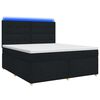 vidaXL Cama box spring con colch&oacute;n Negro 140 x 190 cm Tela