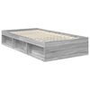 vidaXL Estructura de cama con cabecera Gris Sonoma 100 x 200 cm