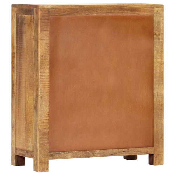 vidaXL Aparador de madera de mango maciza rugosa 65x30x75 cm