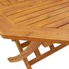 vidaXL Mesa de jard&iacute;n plegable madera maciza de acacia &Oslash;110x75 cm
