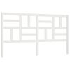 vidaXL Cabecero de cama madera maciza de pino blanco 186x4x104 cm