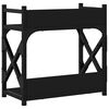 vidaXL Soporte de impresora 2 niveles negro 40x20x40 cm