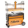 Beta Tools carro portaherramientas plegable de acero C27S-O naranja