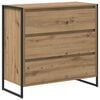 vidaXL Vitrina Roble artisan 79 x 36 x 75.5 cm Madera de ingenier&iacute;a