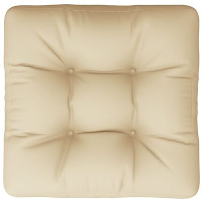 vidaXL Cojín para sofá de palets de tela beige 58x58x10 cm